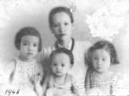 Mother, Trang, Diem, and Duyen, 1948